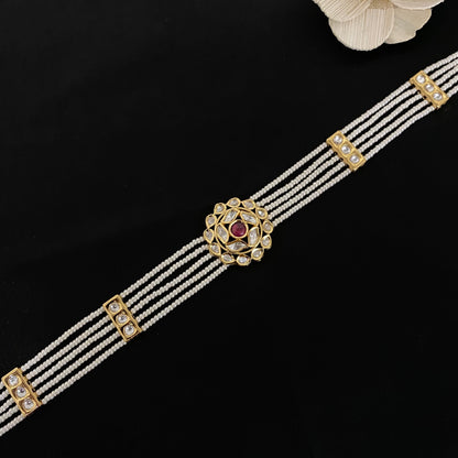 Beautiful Pearl Kundan Shishfool