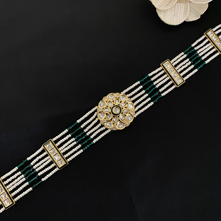 Pearl Kundan Meenakari Shishfool