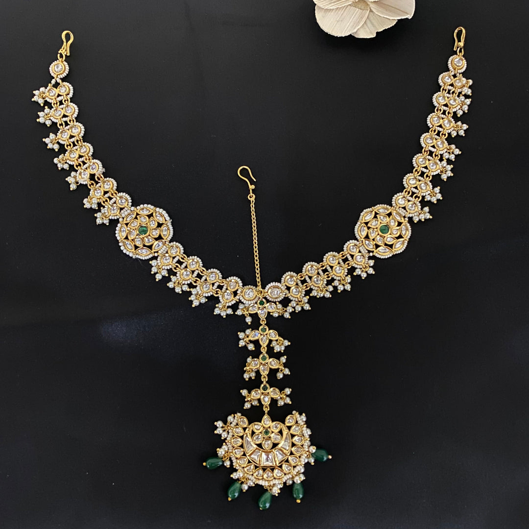 Exclusive Bridal Kundan Mathapatti