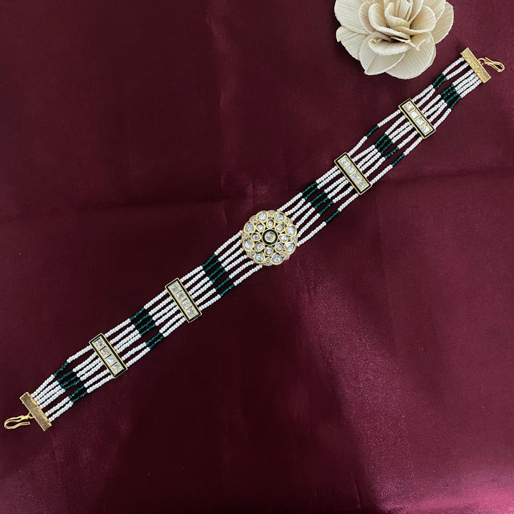 Pearl Kundan Meenakari Shishfool