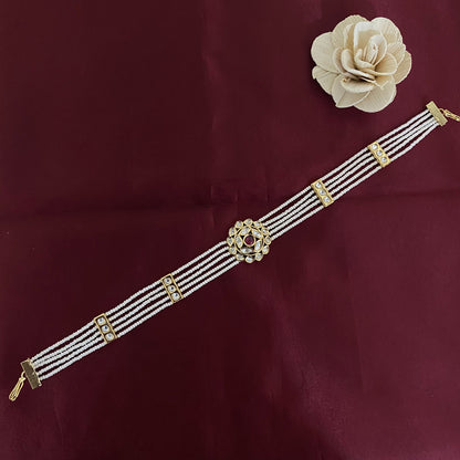 Beautiful Pearl Kundan Shishfool