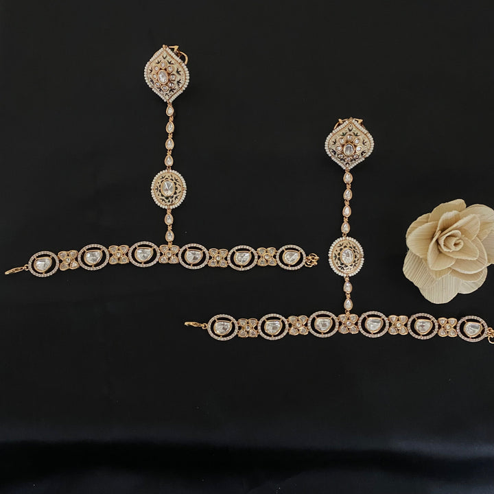 Bridal Kundan Polki Hathphool