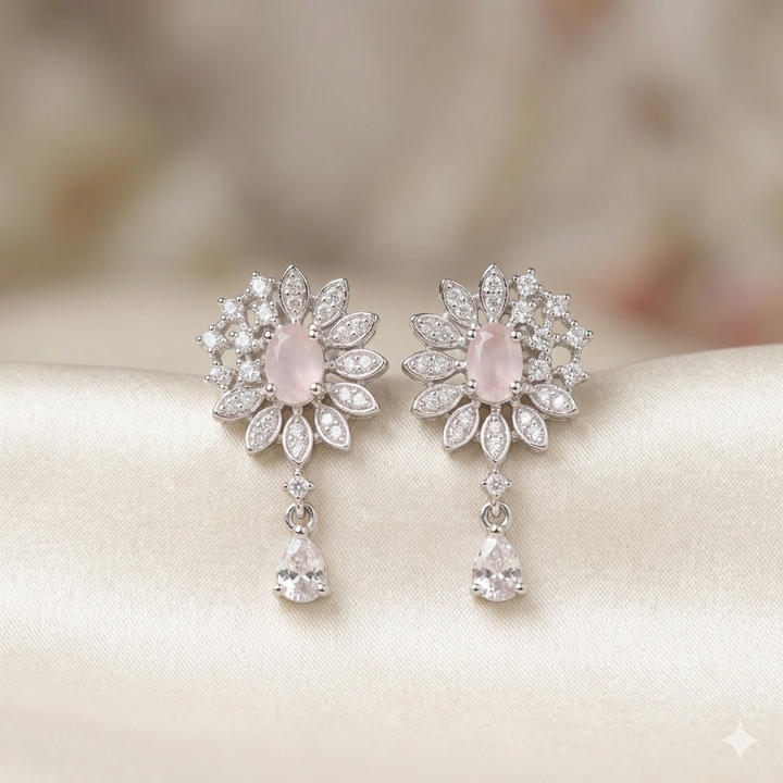 Sunflower Design Stud Earrings