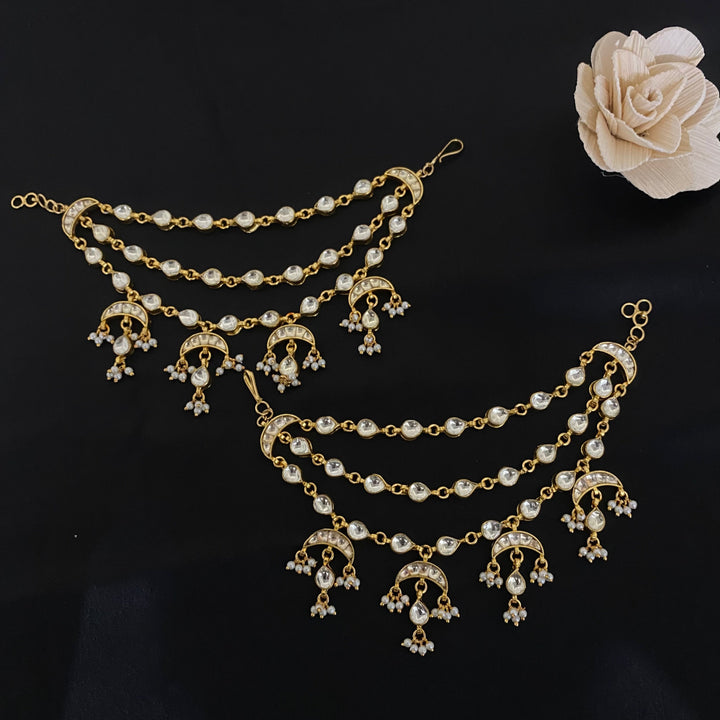 Beautiful Pachi Kunda Hair Chain