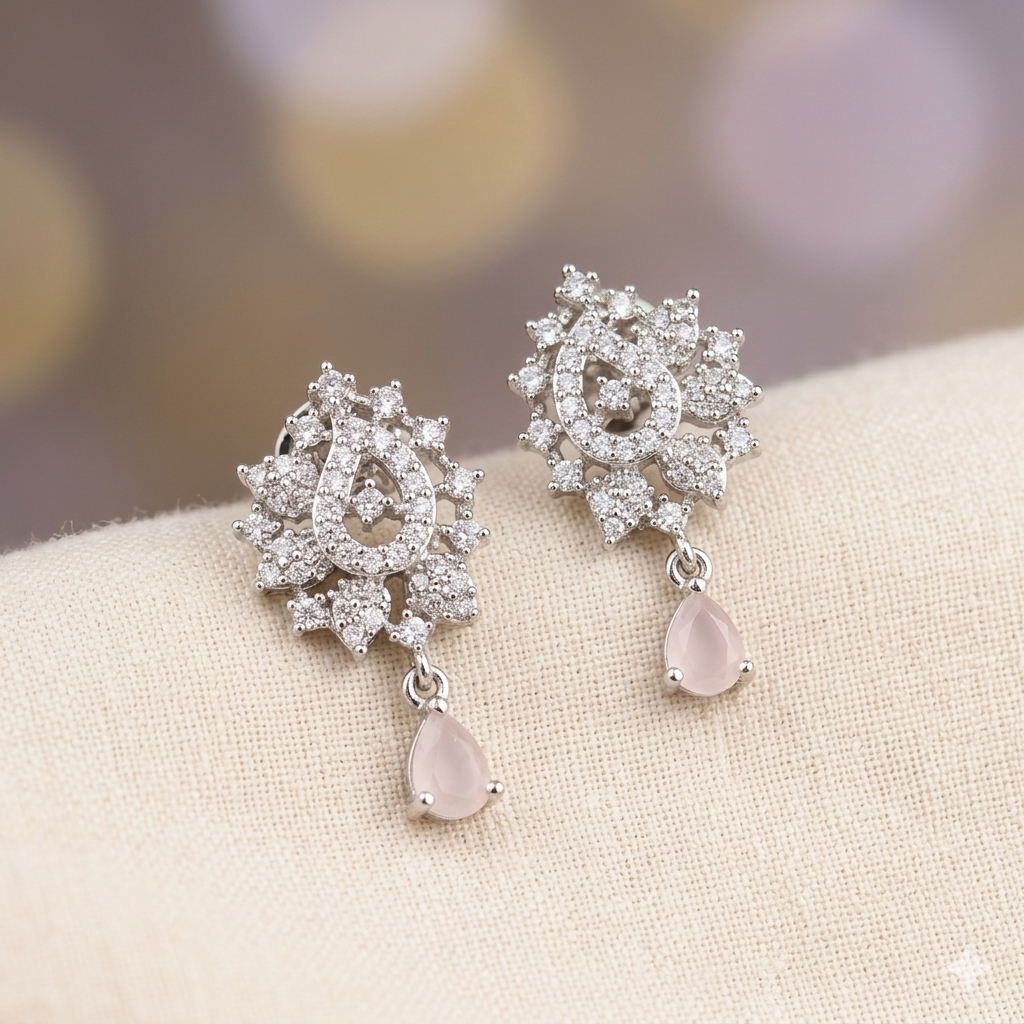 American Diamond Stud Earrings