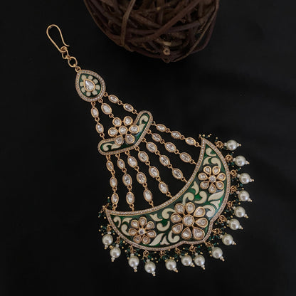 Elegant Jhumar Kundan Polki Passa