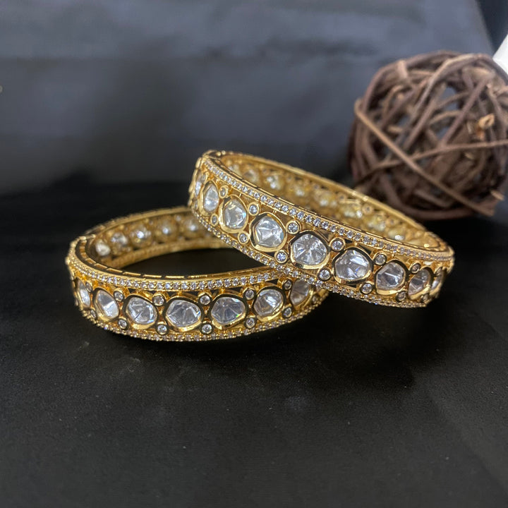 Openable Kundan Polki Bangles