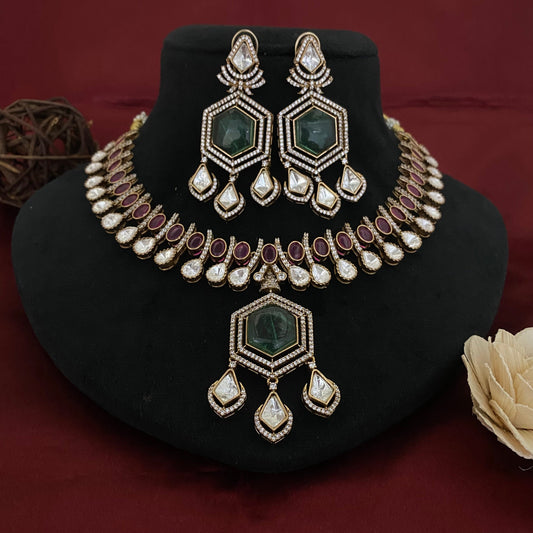 Bridal Kundan Polki Necklace Set