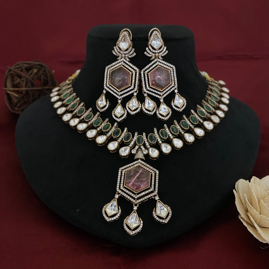 Bridal Kundan Polki Necklace Set