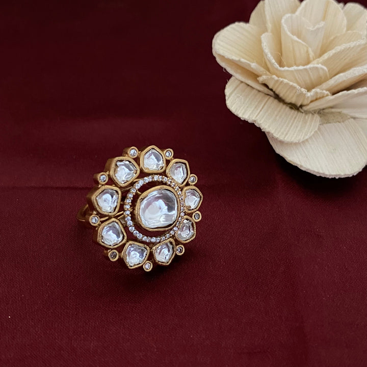 Designer Kundan Polki Rings