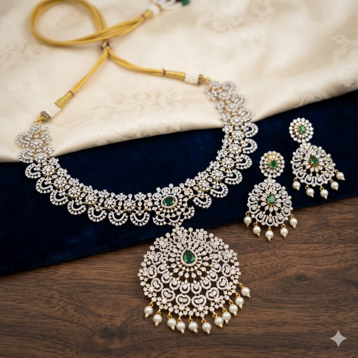 Elegant Zircon Necklace Set