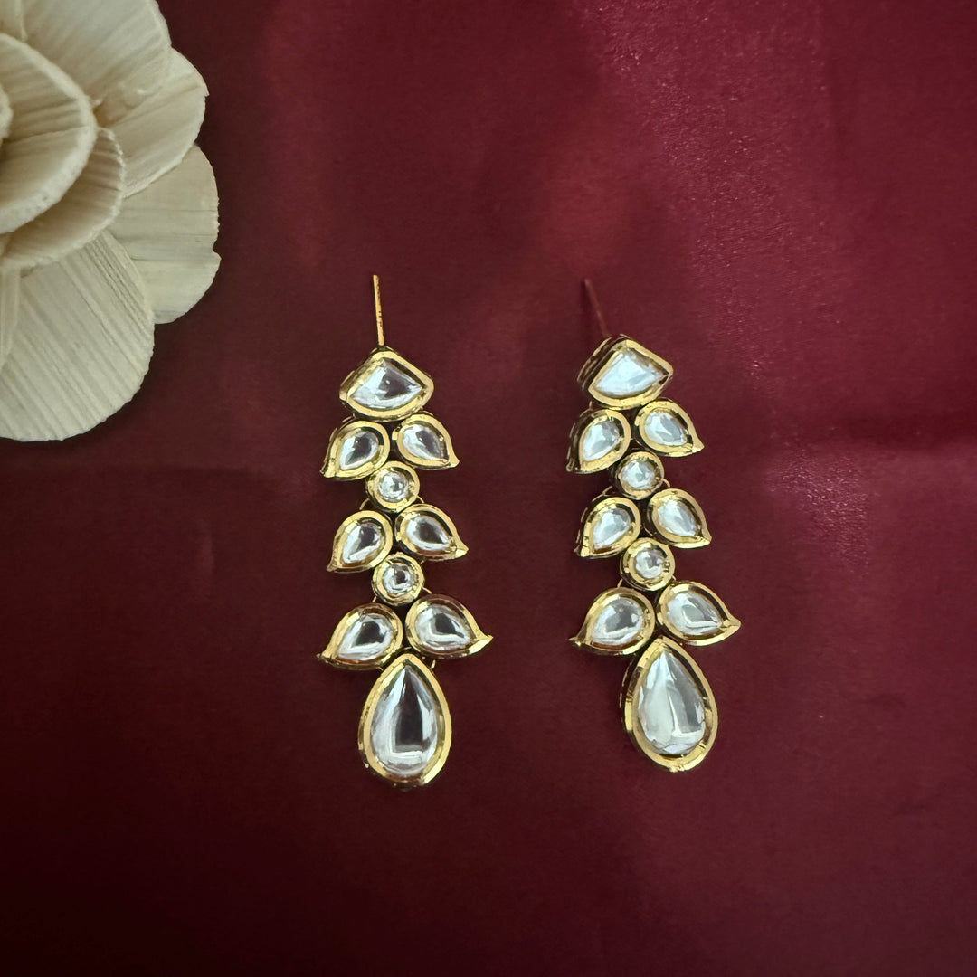 Dangle Kundan Polki Earrings