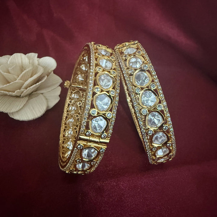Openable Kundan Polki Bangles