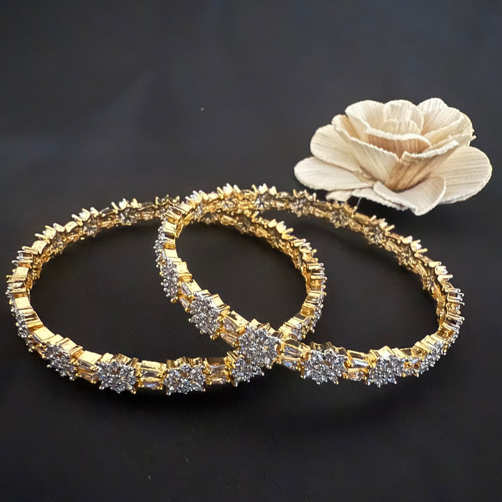 Flower Design Elegant Bangles Set