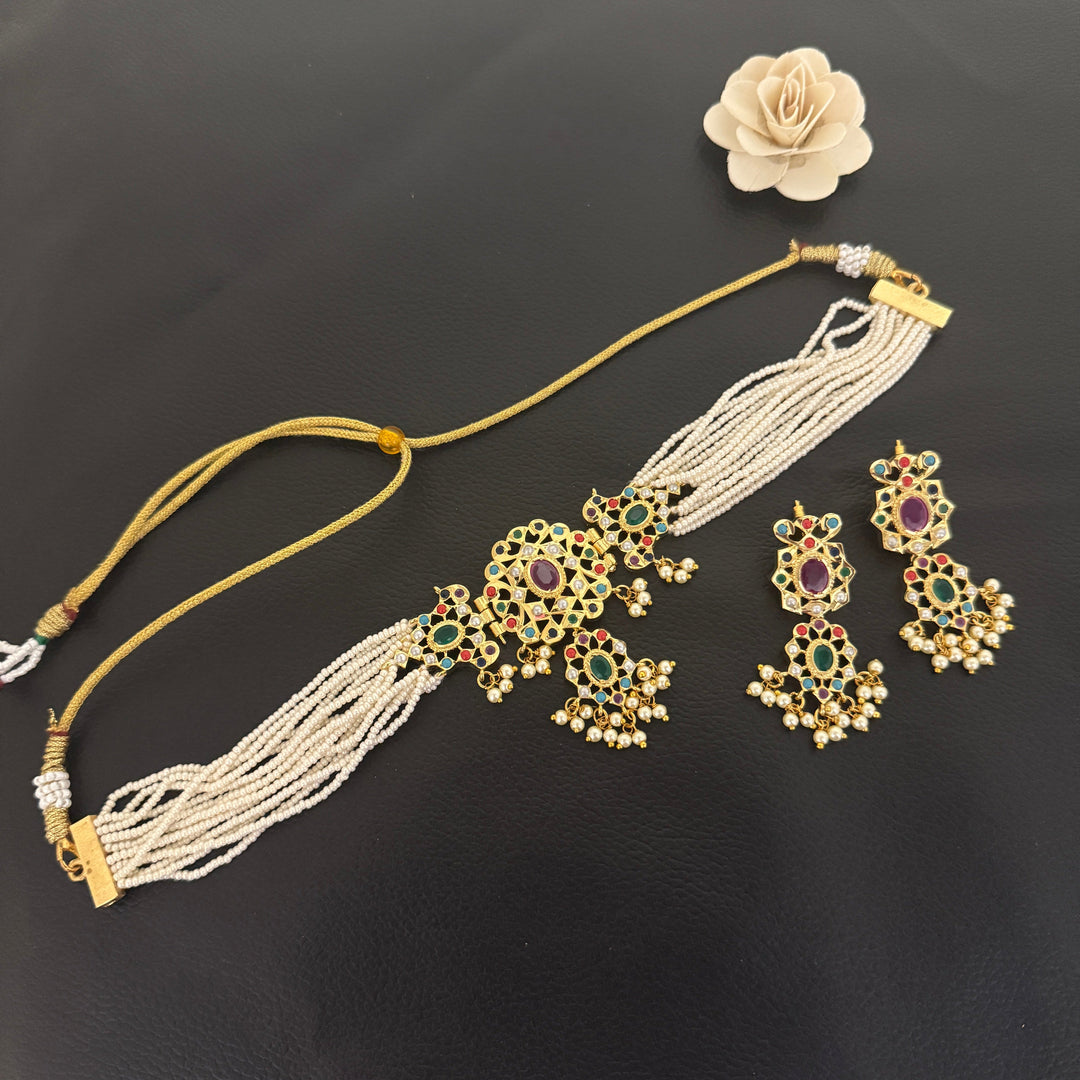 Beautiful Jadaau Choker Necklace Set