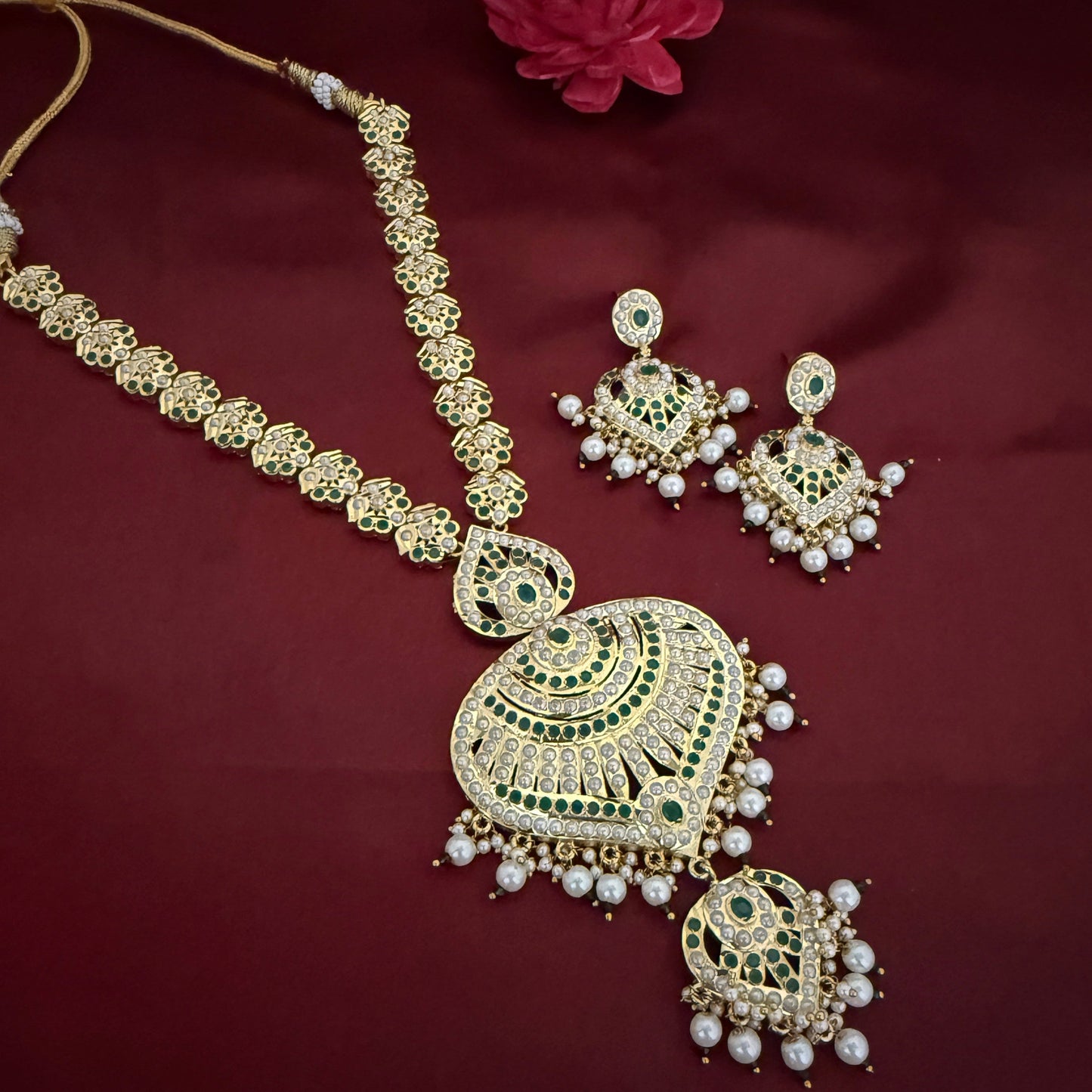 Jadau Long Necklace Set
