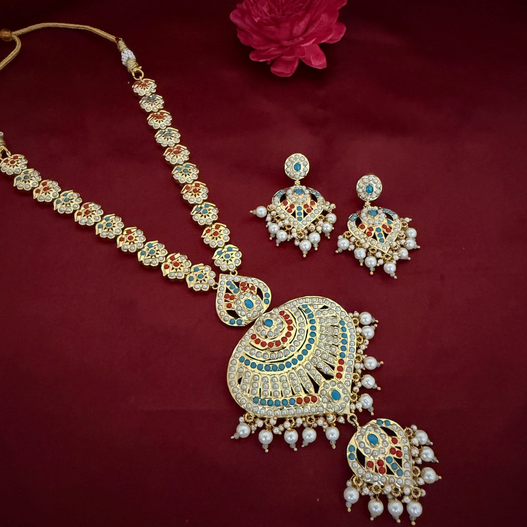 Jadau Long Necklace Set