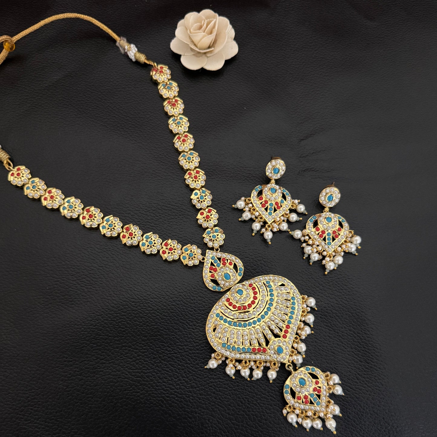 Jadau Long Necklace Set
