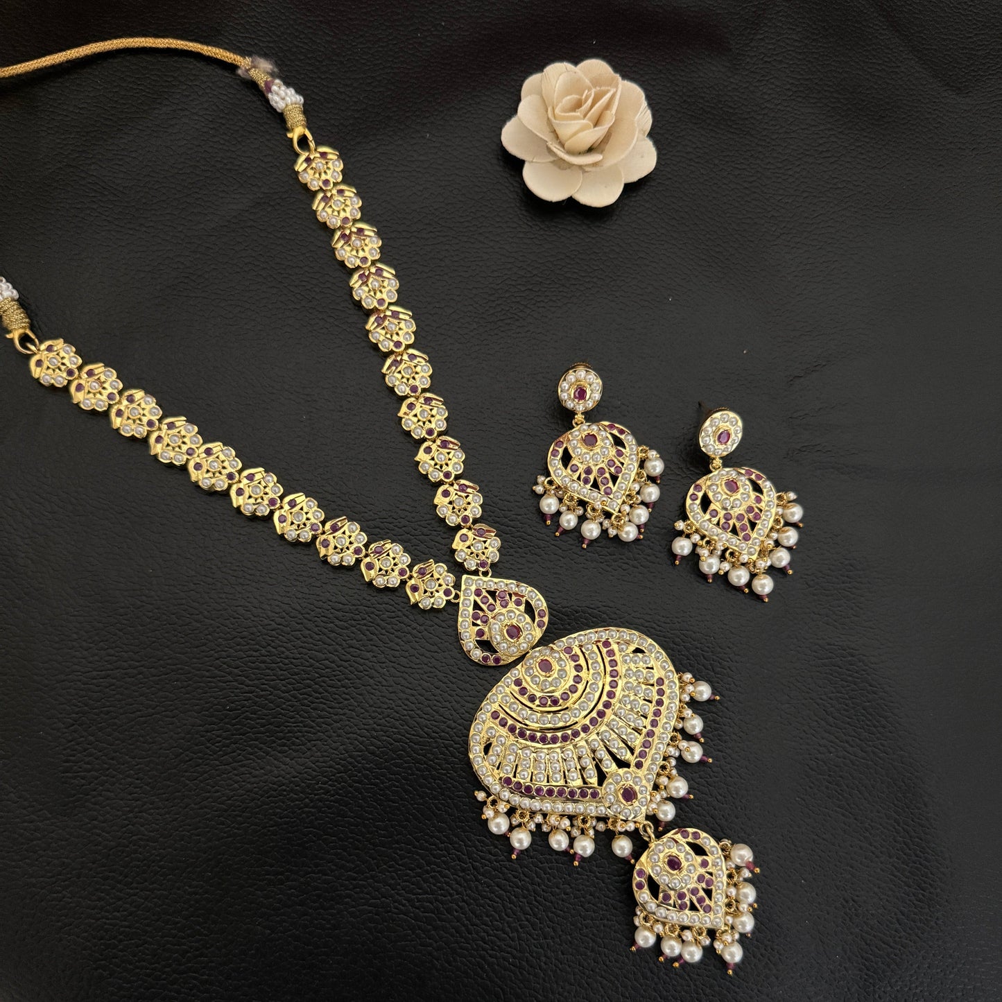 Jadau Long Necklace Set