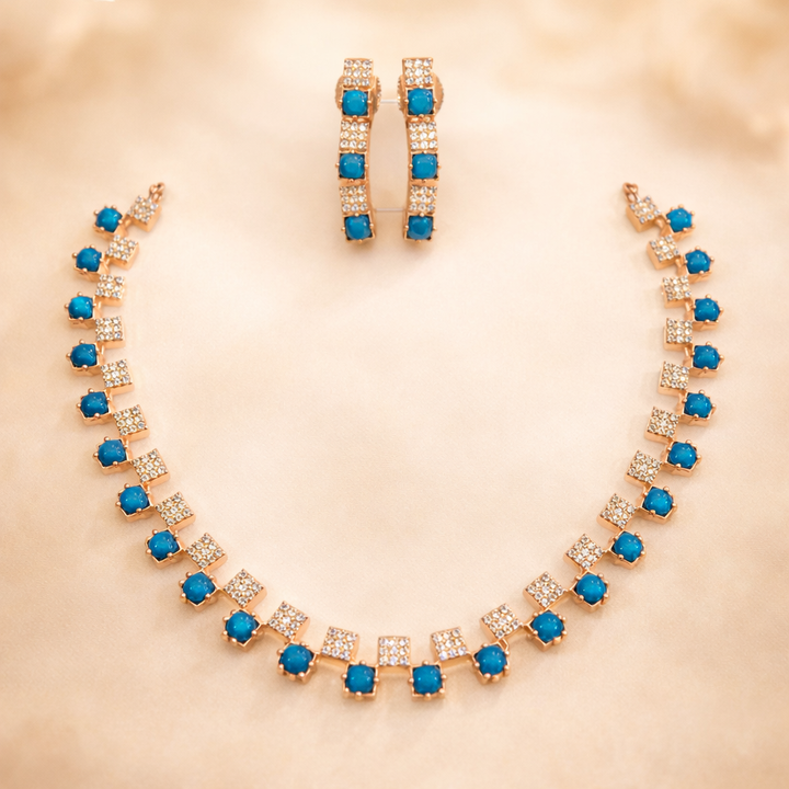 Sparkling Zirconia Necklace Set