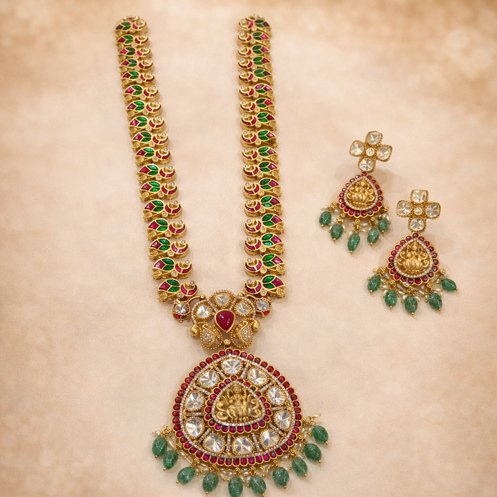 Bridal Royal Look kundan Polki Necklace Set
