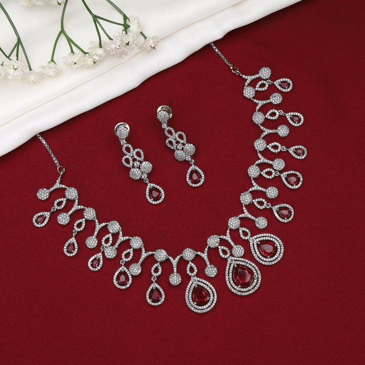 Cubic Zirconia Necklce Set