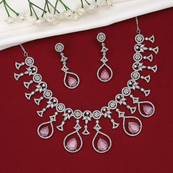 Designer Zircon Necklace Set