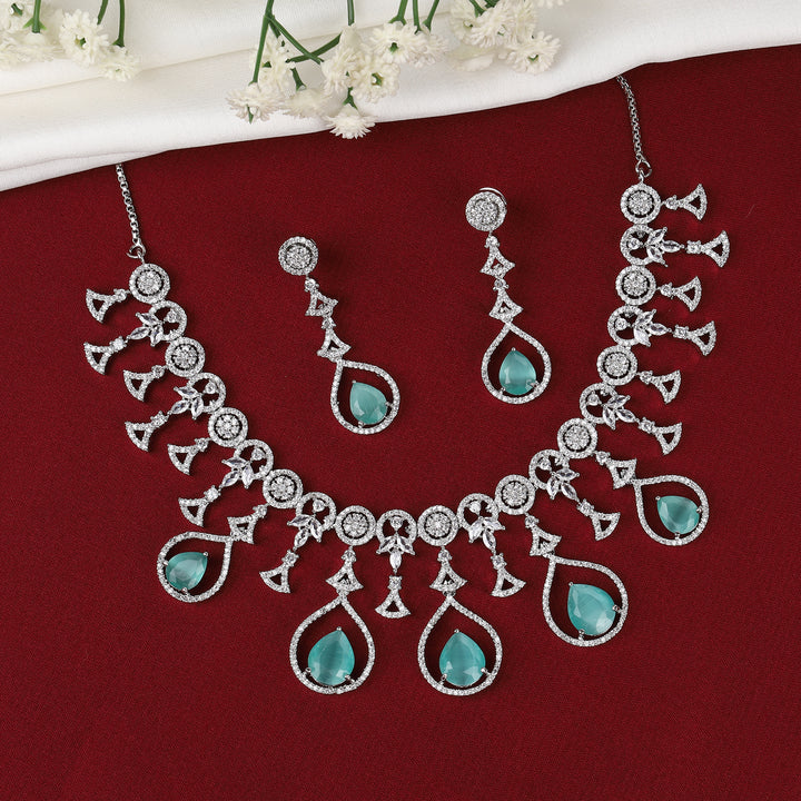 Designer Zircon Necklace Set