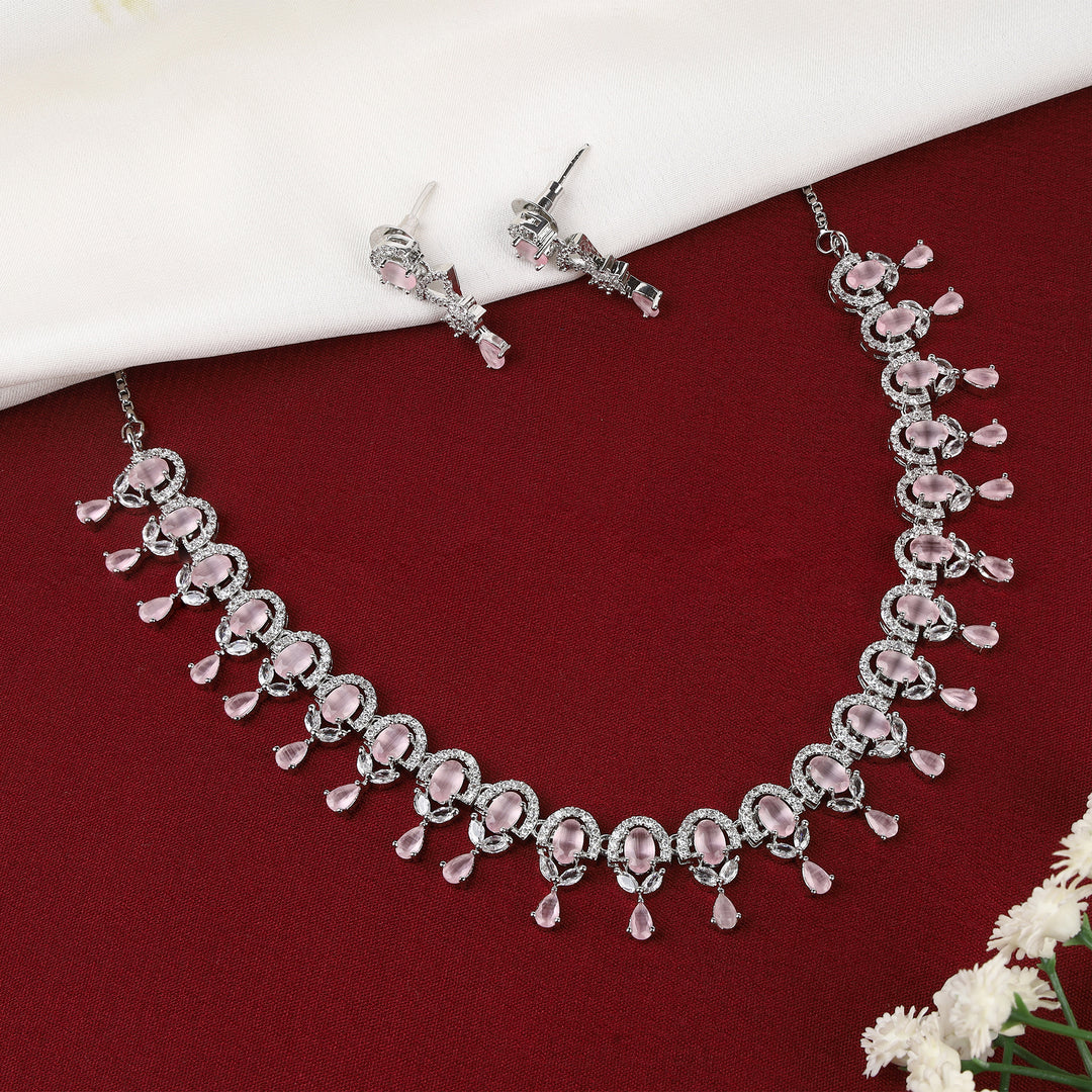 Designer Zircon Necklace Set