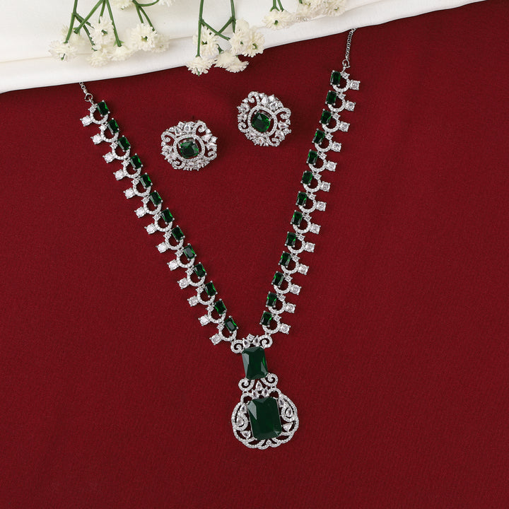 American Diamond Necklace Set