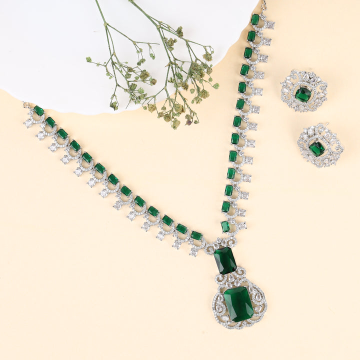 American Diamond Necklace Set