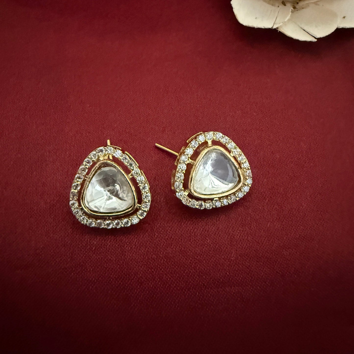 Kundan Polki Studs