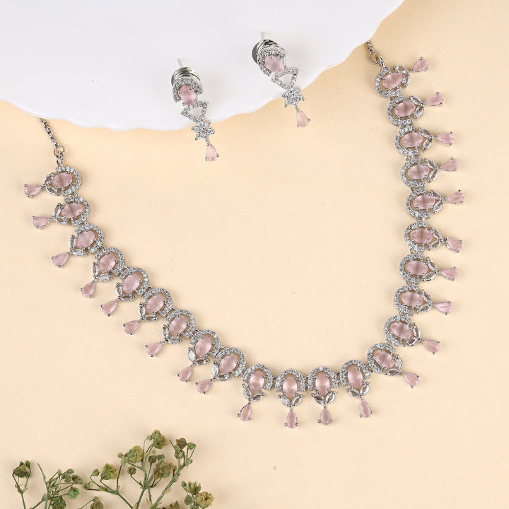Designer Zircon Necklace Set