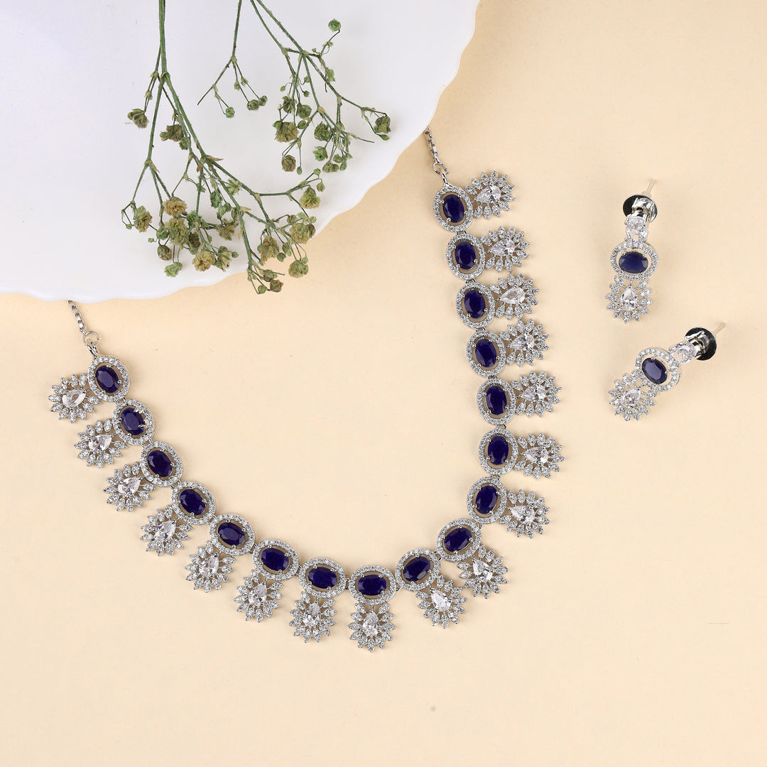 Silver Plated Necklace Set