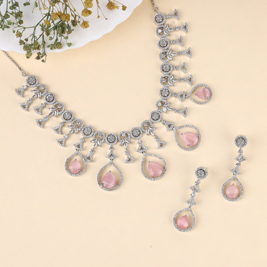 Designer Zircon Necklace Set