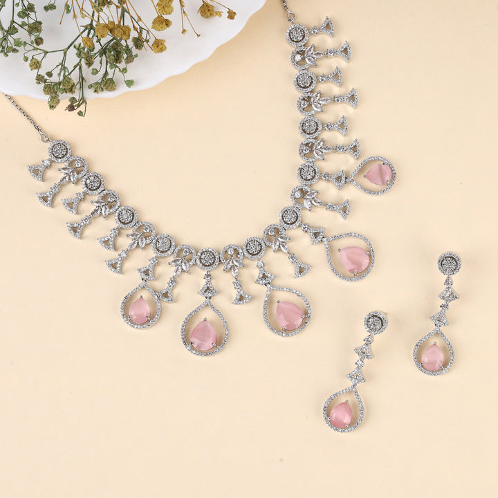 Designer Zircon Necklace Set
