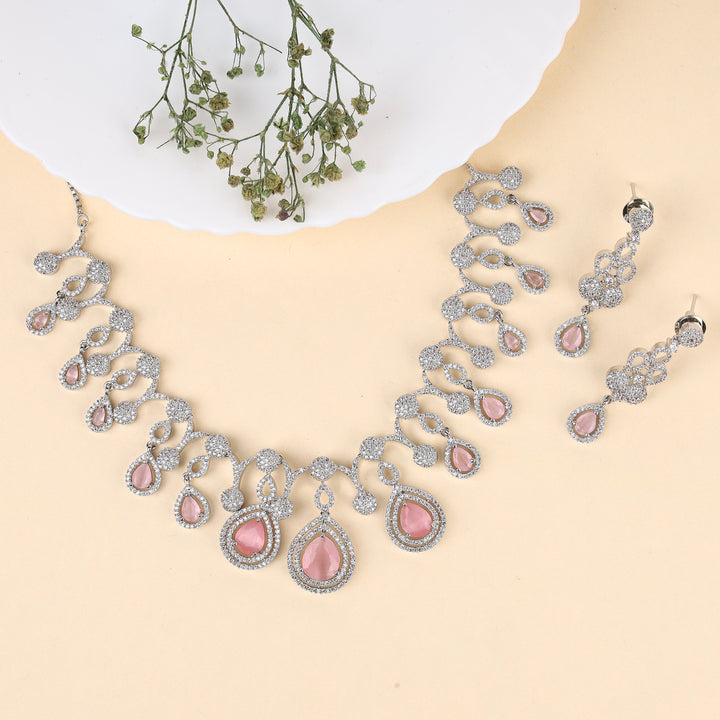 Cubic Zirconia Necklce Set