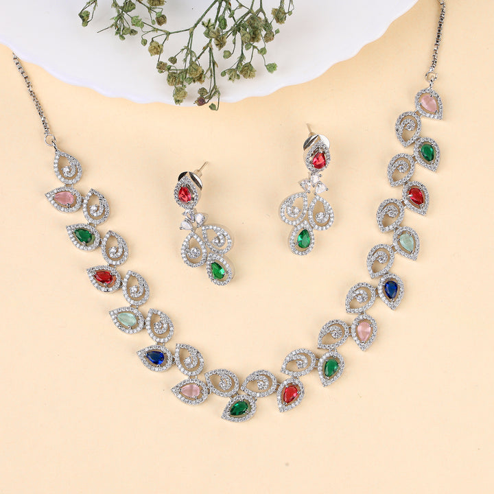 Multi Colour Necklace Set