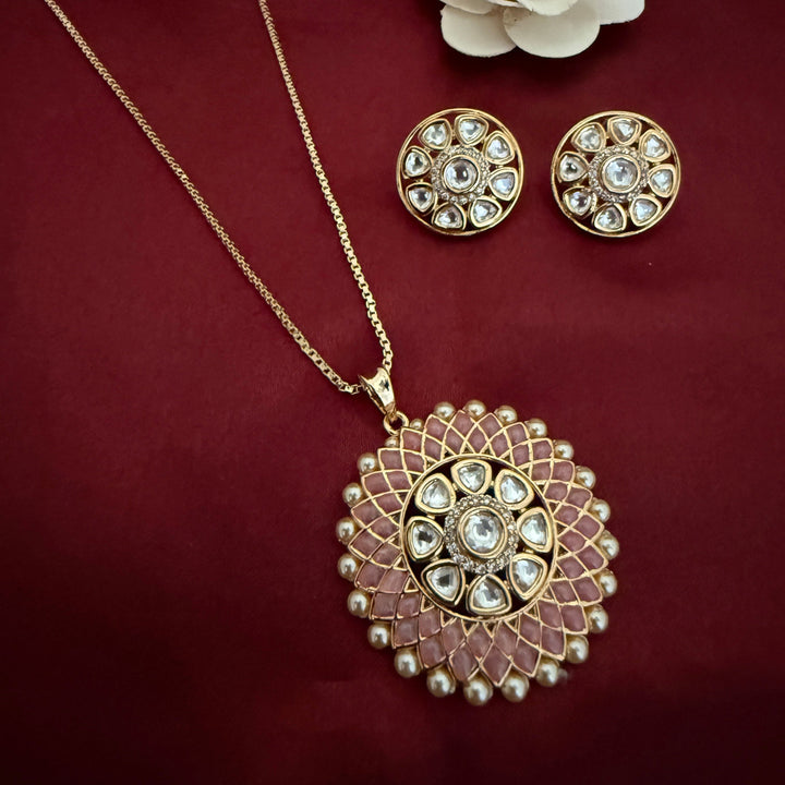 Exclusive Kundan Polki Pendant Set