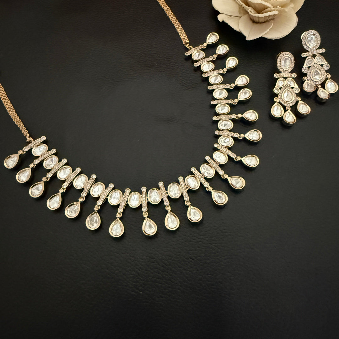 Kundan Polki Necklace Set