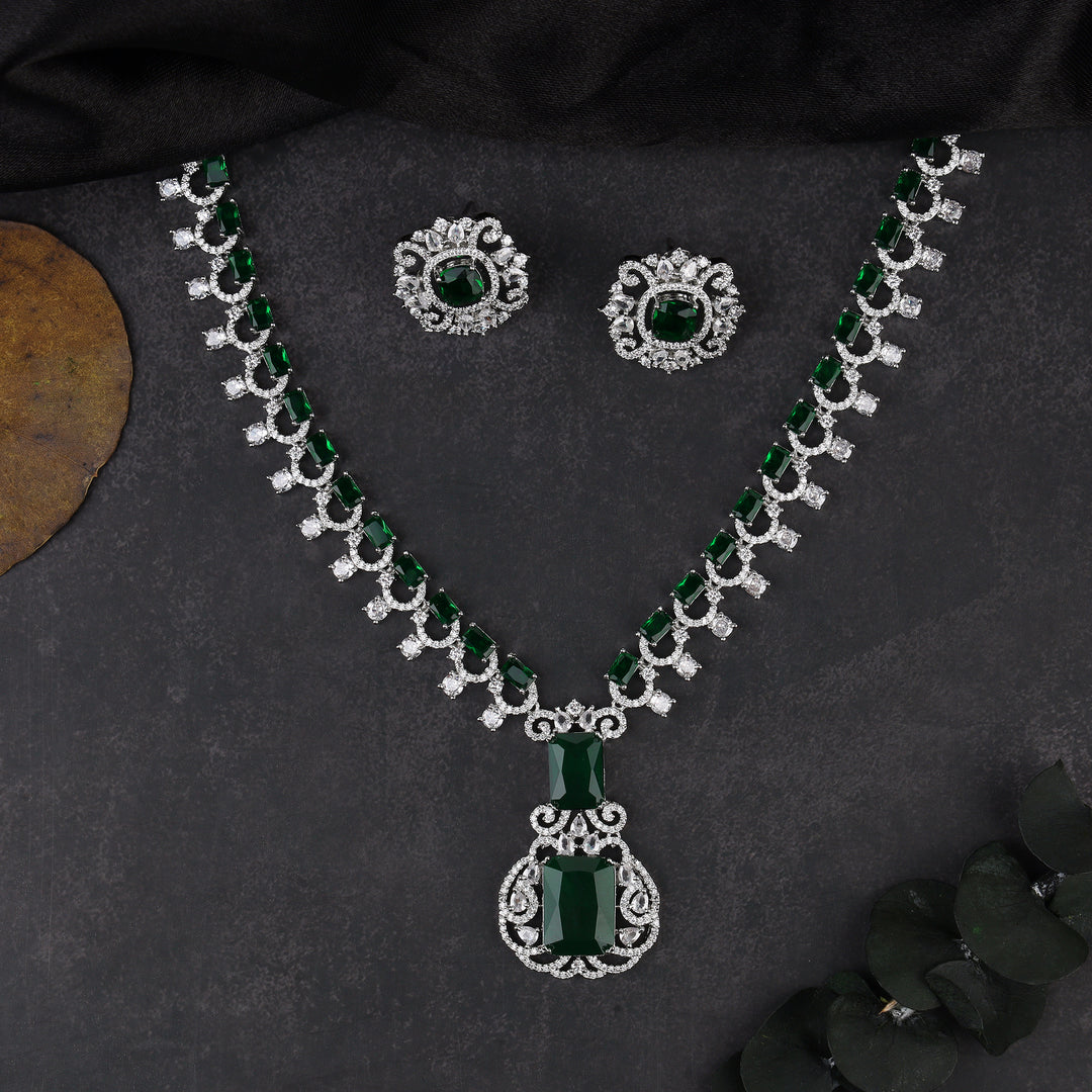 American Diamond Necklace Set
