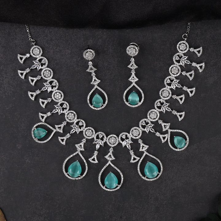 Designer Zircon Necklace Set