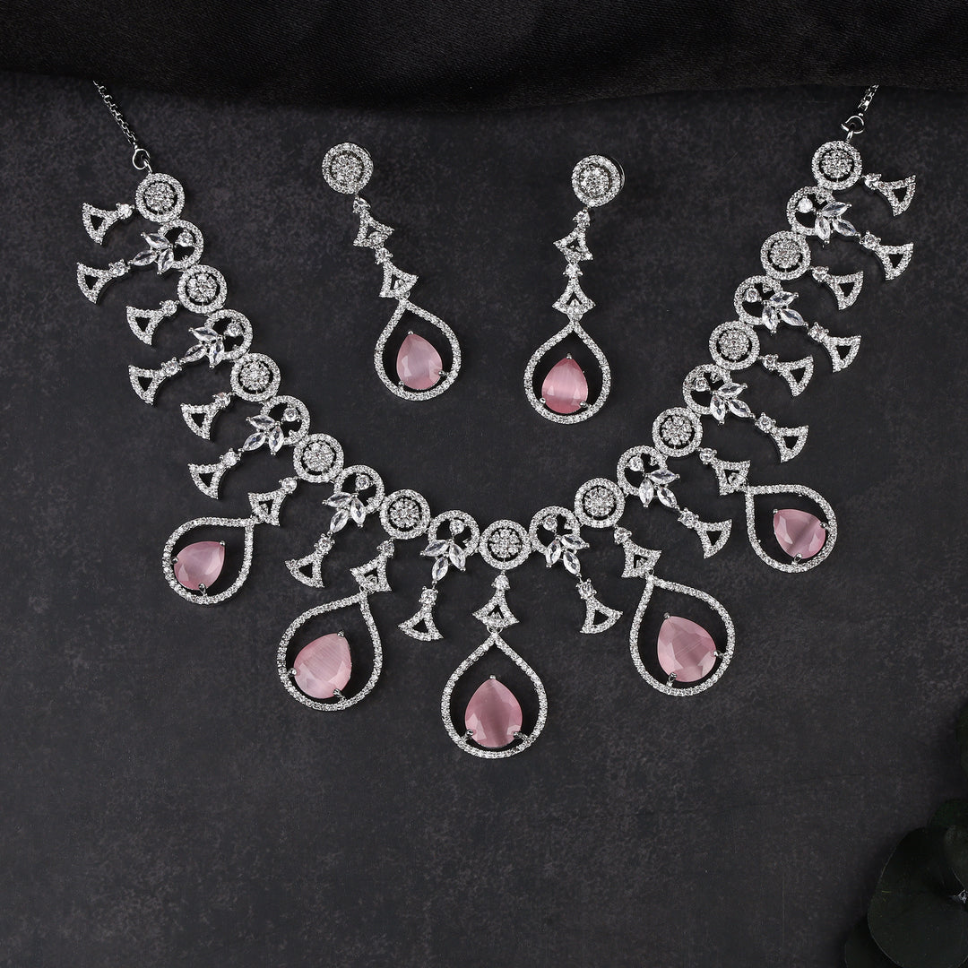 Designer Zircon Necklace Set