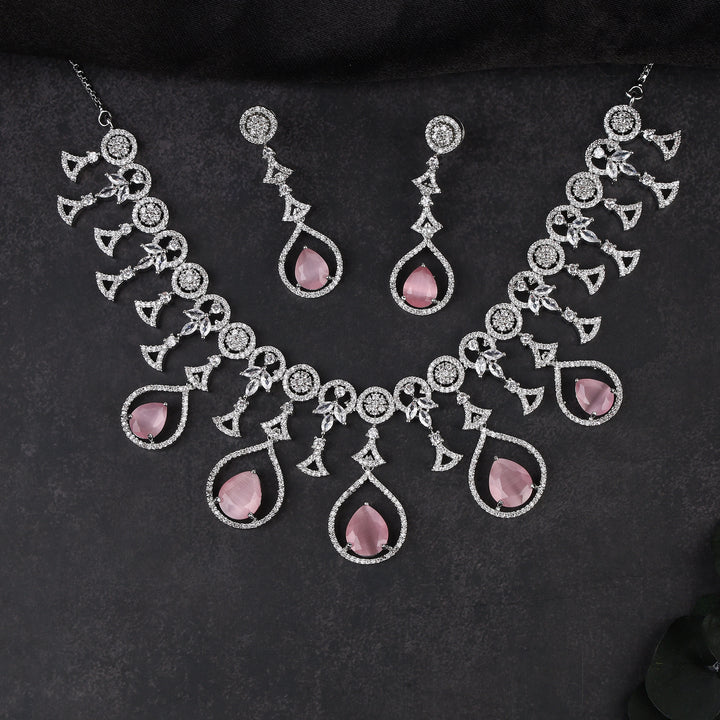Designer Zircon Necklace Set