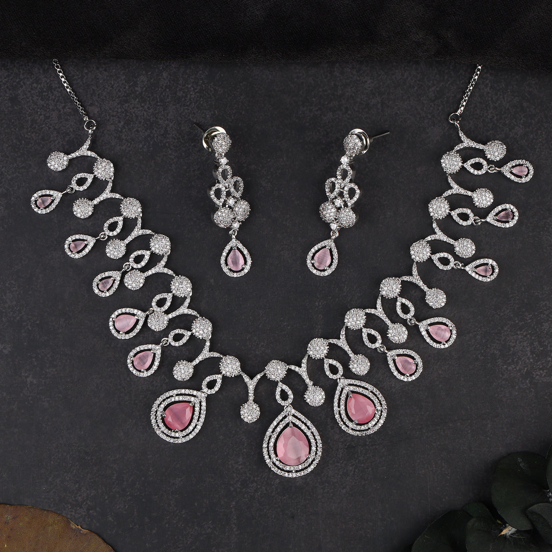 Cubic Zirconia Necklce Set