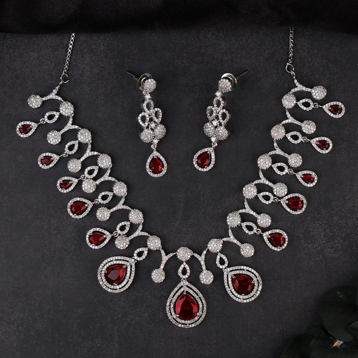 Cubic Zirconia Necklce Set