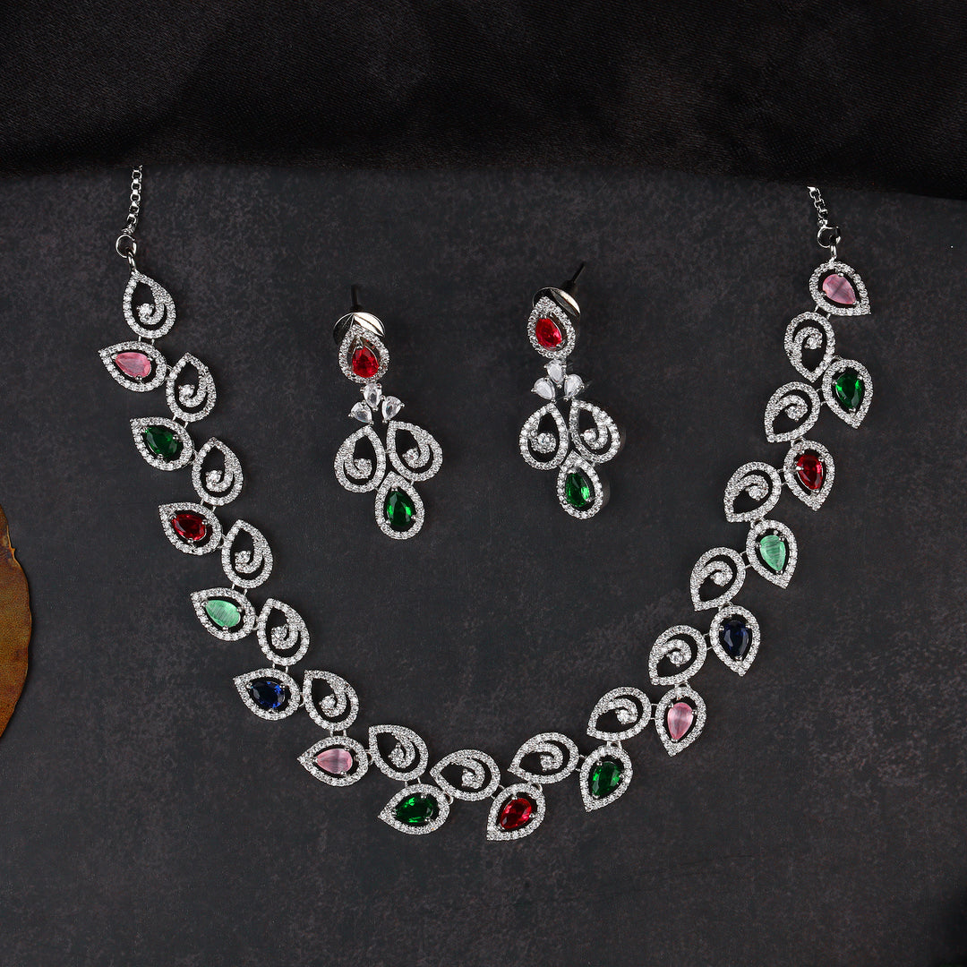 Multi Colour Necklace Set
