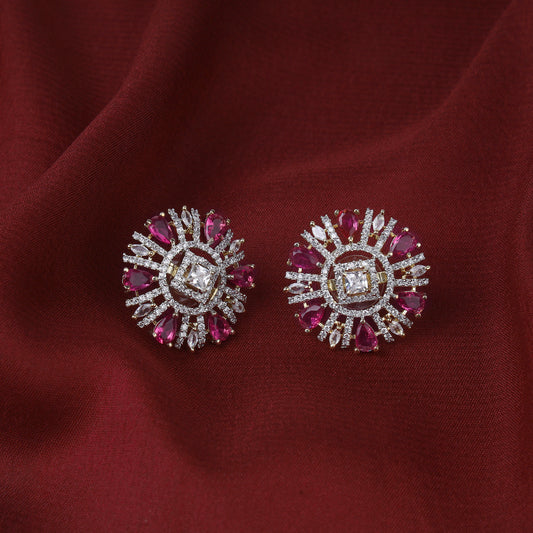 Round American Diamond Studs