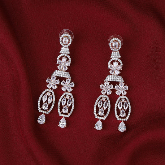 American Diamond Long Earrings