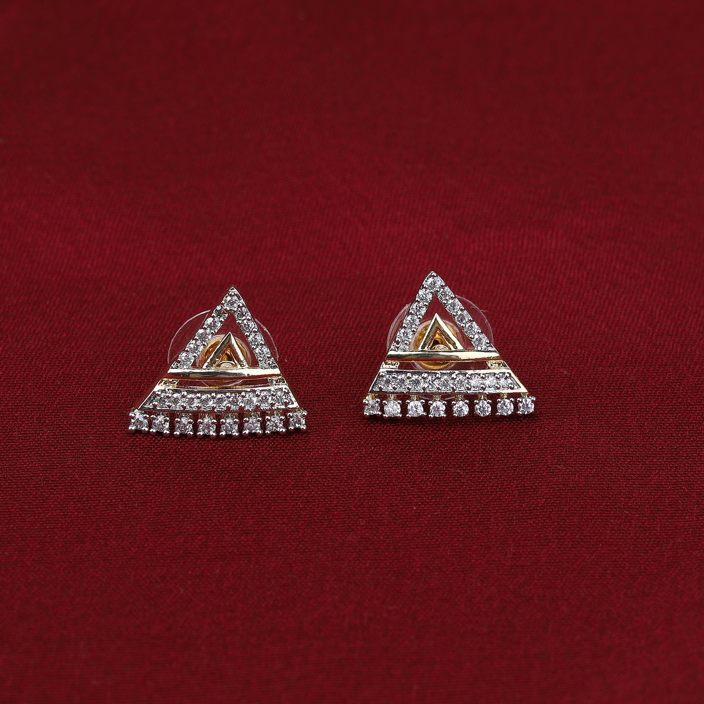 Triangel Shape Zircon Studs